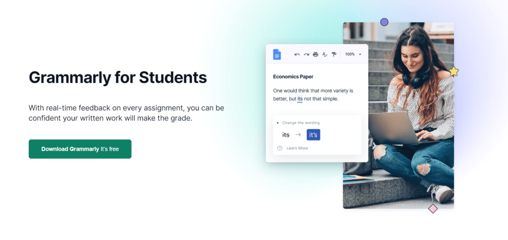 grammarly for students