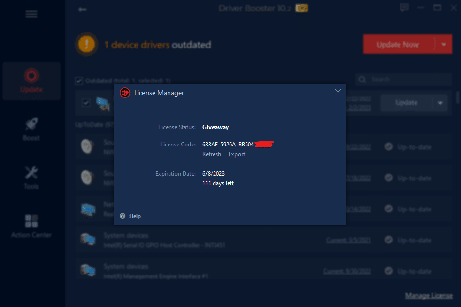 Driver Booster 11 Key – 100% Working Free License Keys 2023