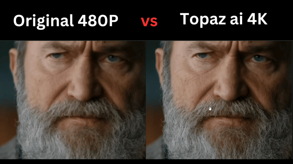 480P vs Topaz Video Enhance AI Windows 4K