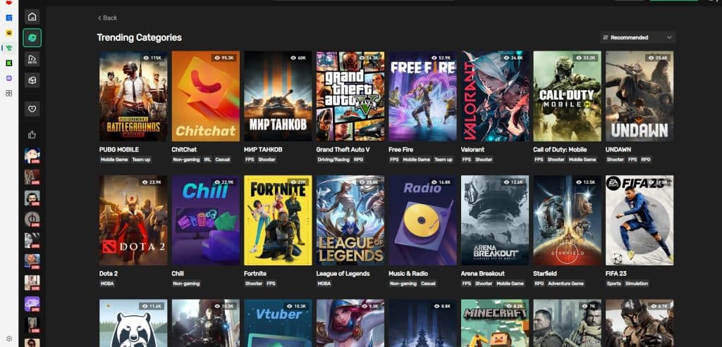 Kitch app windows live stream watcher