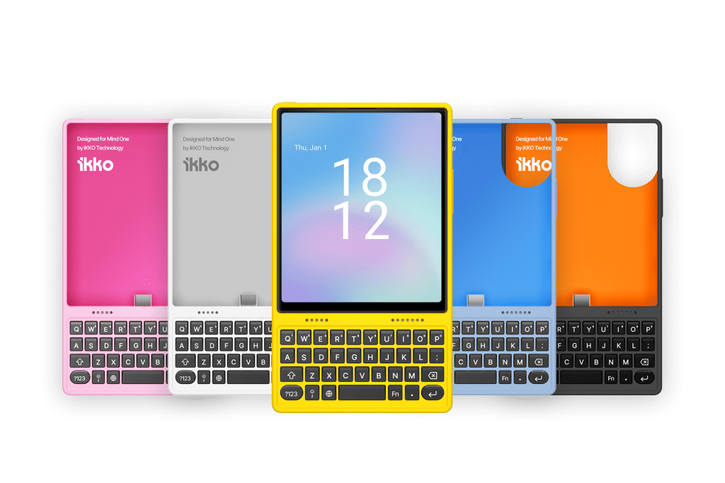 colorful smartphones with physical keyboards