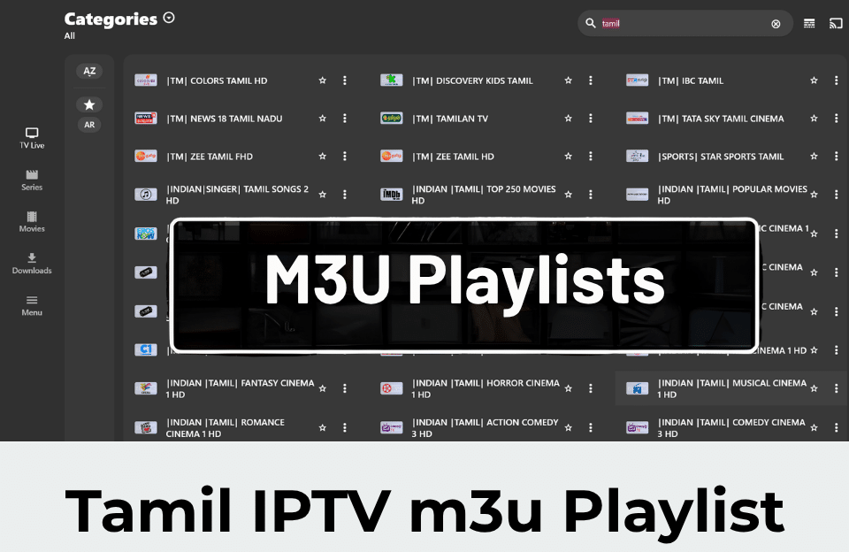 tamil iptv m3u playlist